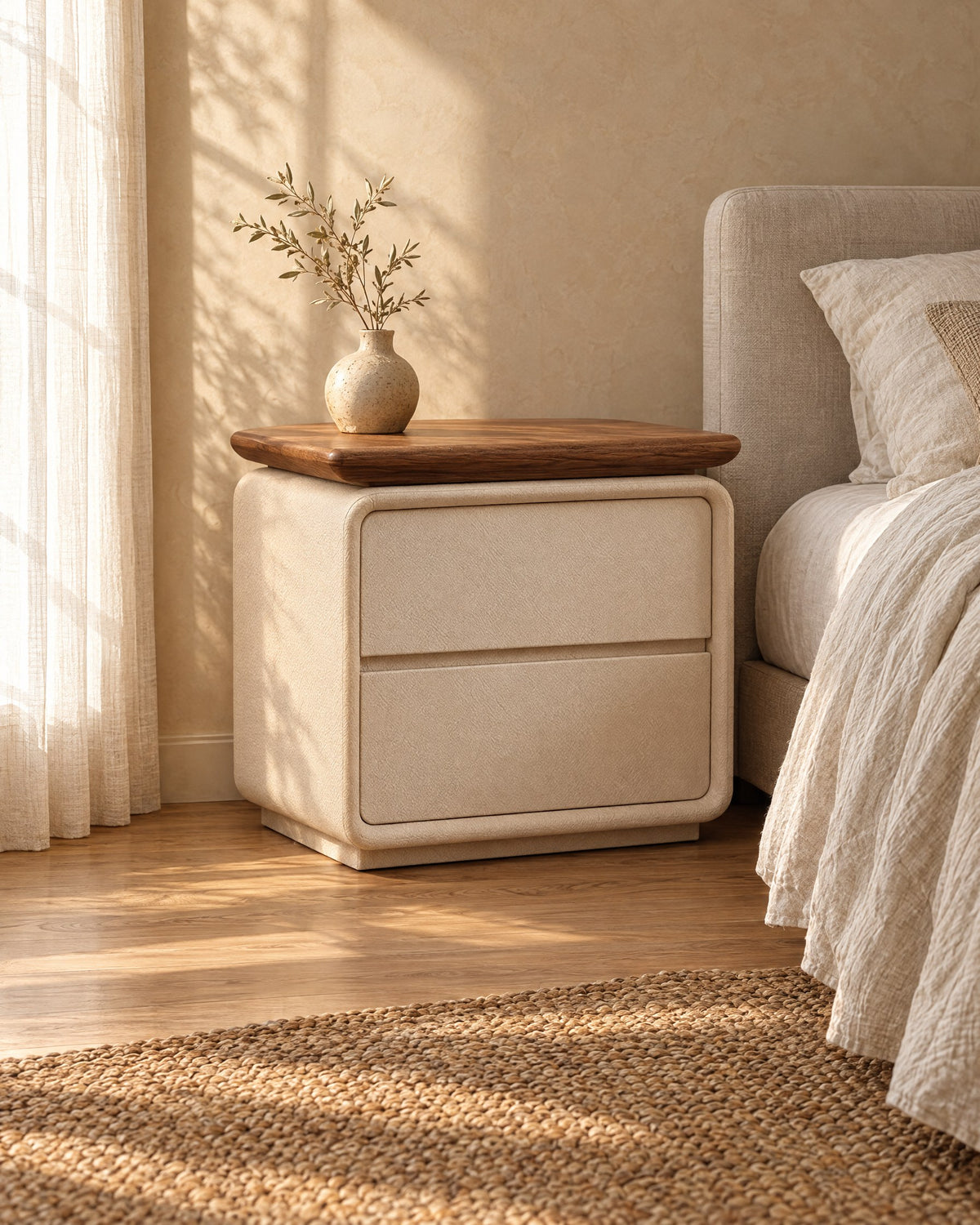 Two drawers, no handles