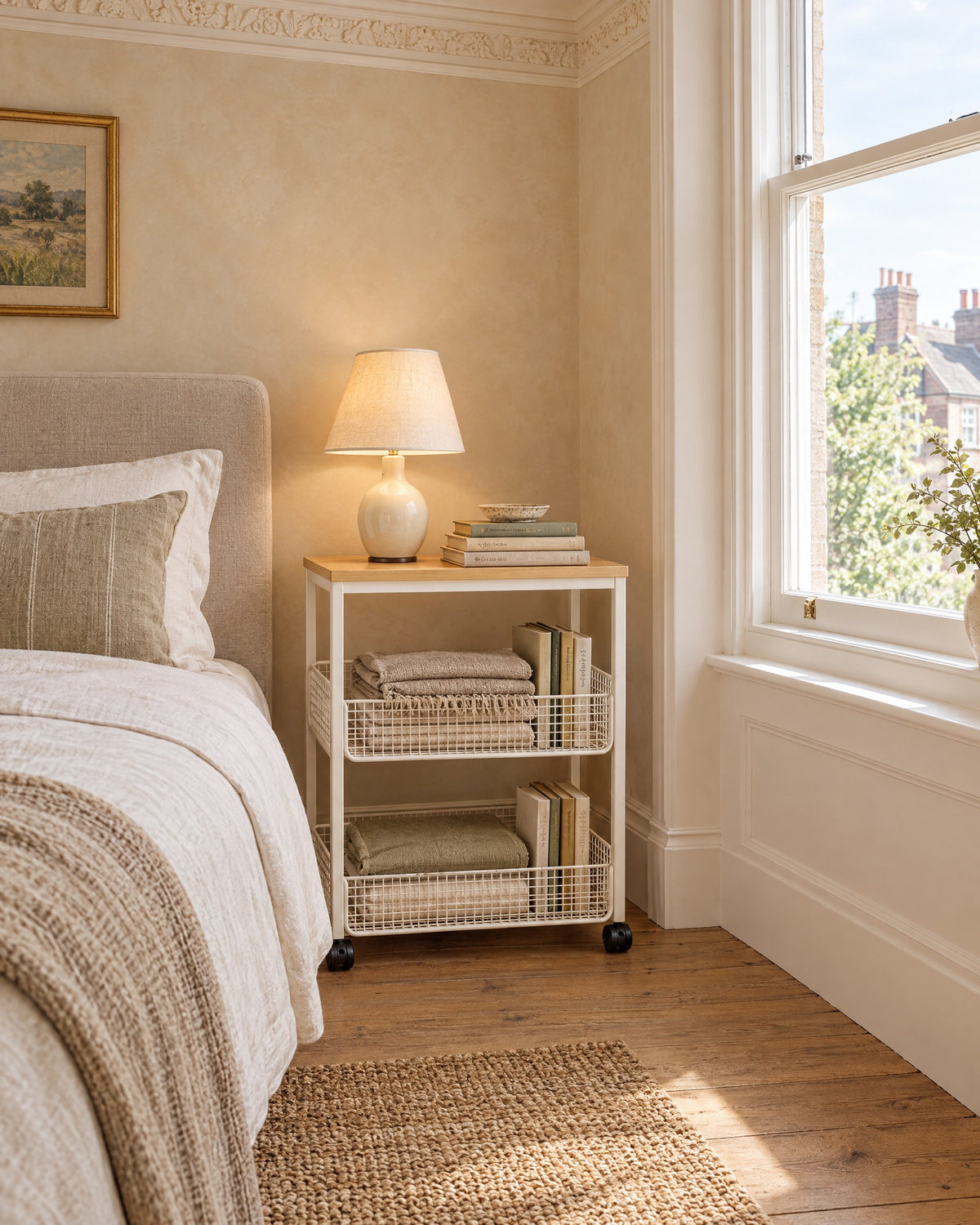Sized for taller beds