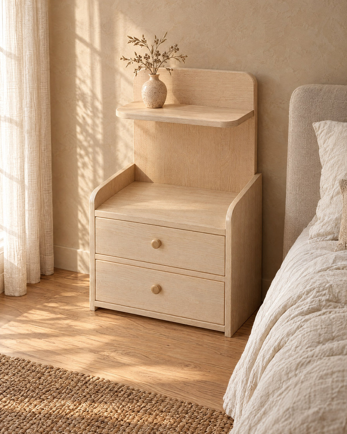 Room for the lamp, above the rest