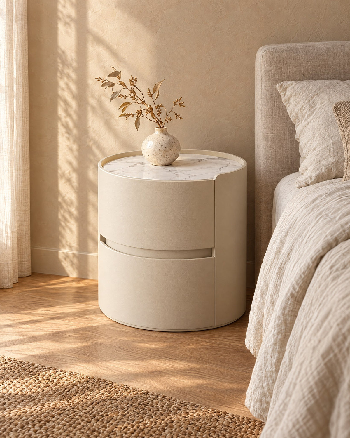 A stone top with a rim