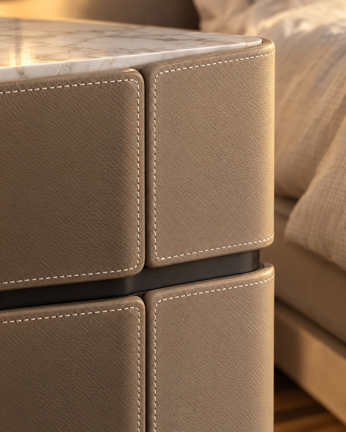 Stitched like leather goods