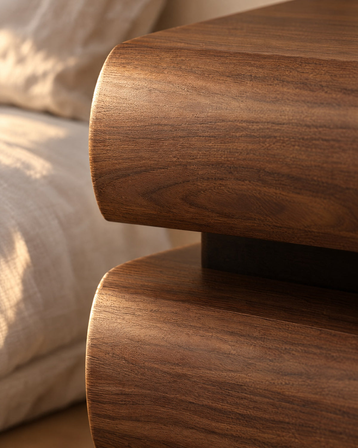 Curved fronts, hidden handles