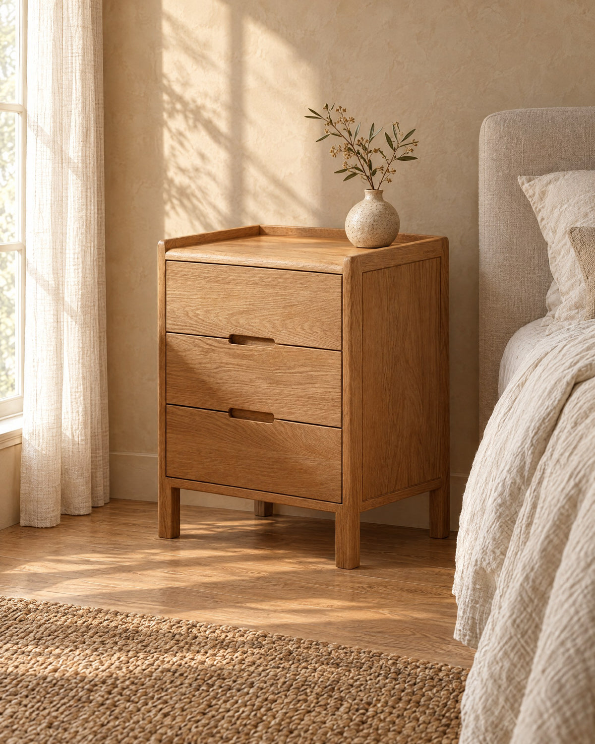 A framed cabinet on square legs