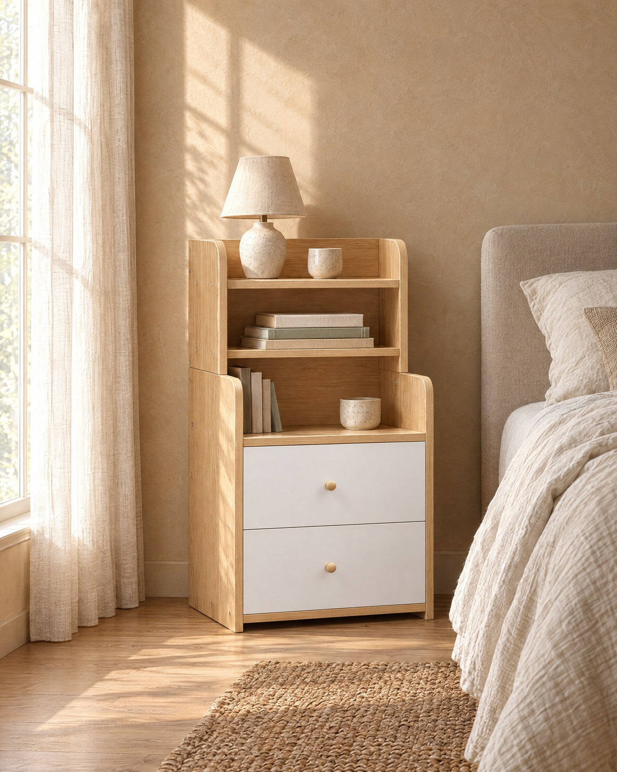 Oak and white, light and fresh