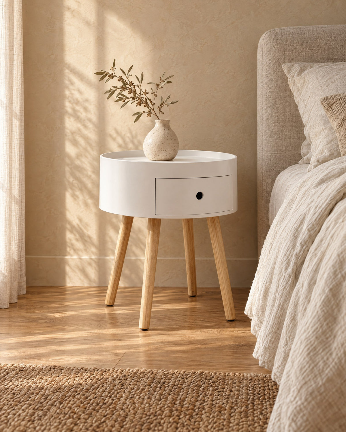 A drawer that follows the curve