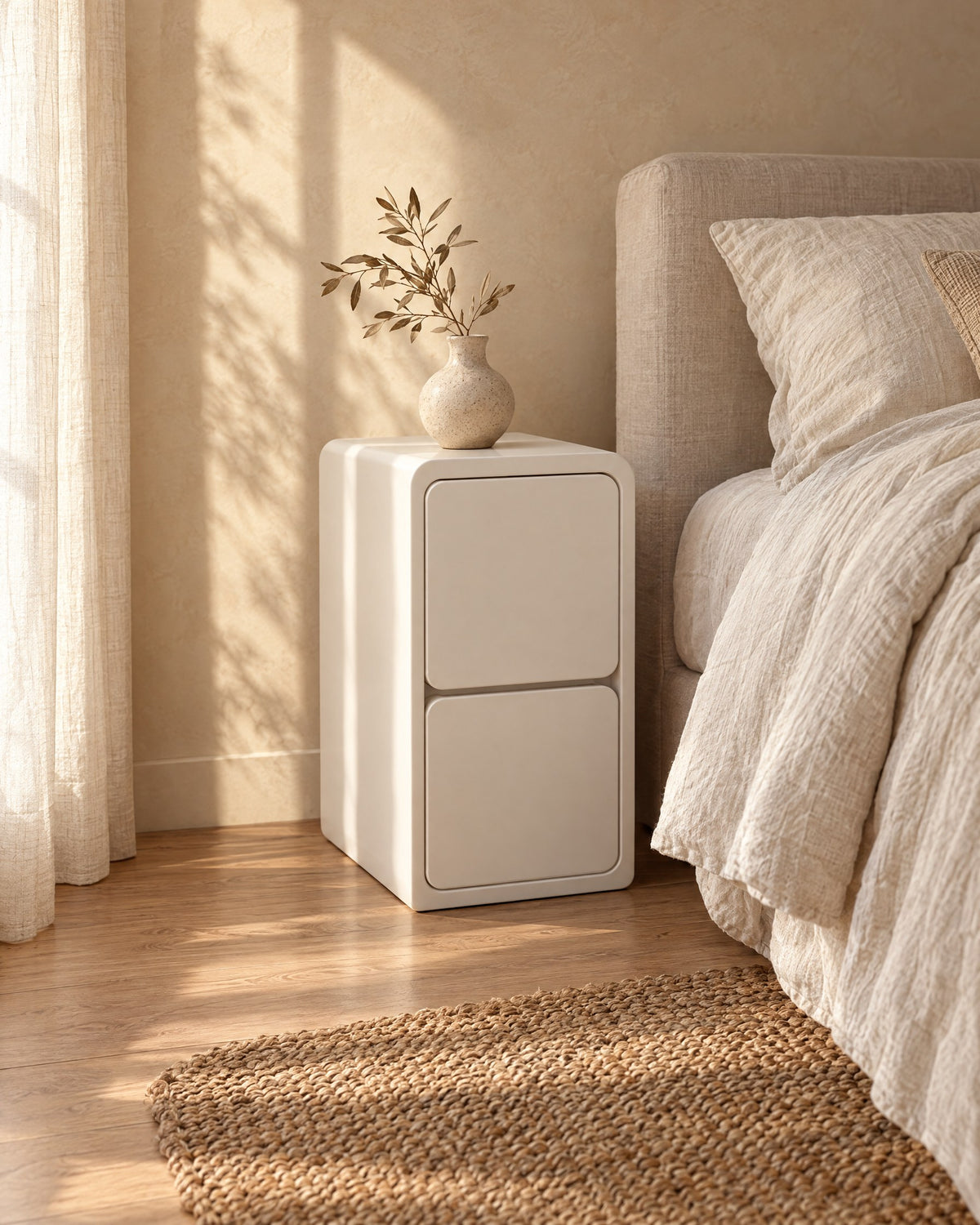 Soft, rounded and easy to wipe