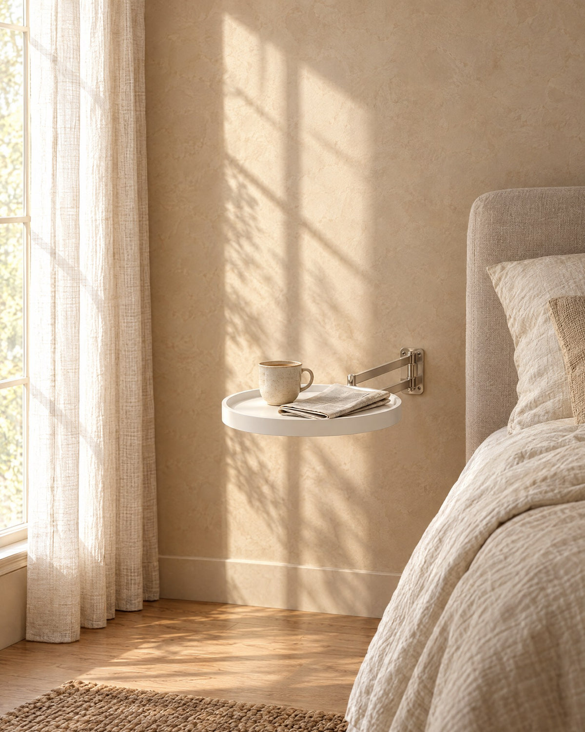 A raised rim that keeps things put